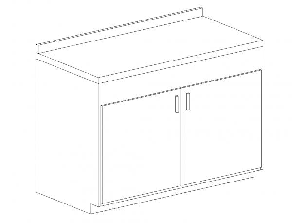 Cabinet_Double Door w_Counter