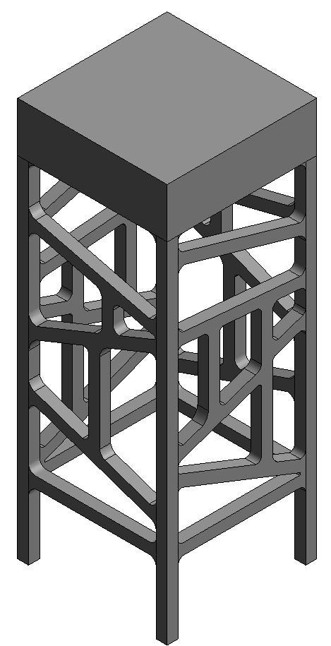 Chair Stool  Cut Out Bar Design