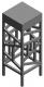 Chair Stool  Cut Out Bar Design