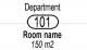 A Room tag displaying department name