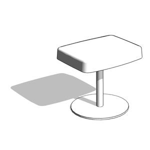 Happy Lounge Chair Foot Rest Round Base  - HighTower