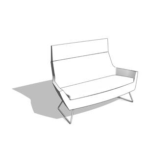 Happy High Back Modern Sofa - HighTower