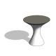 Martini Side Table With Walnut Top- HighTower