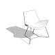 Modern Lotus Lounge Chair w/ Sled Base - HighTower