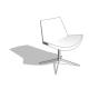 Modern Lotus Lounge Chair w/ Swivel Base - HighTower