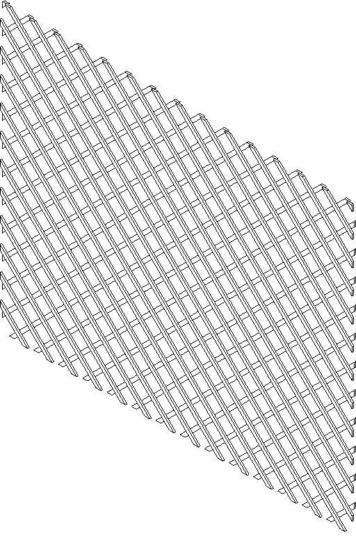 wood lattice partition