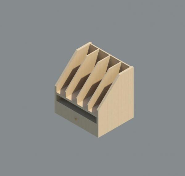 Oak Desk Organizer