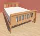 Mission King Bed