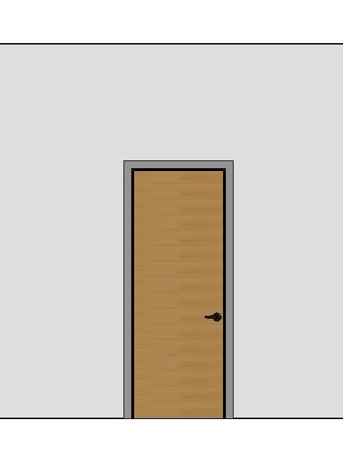 Solid Door Opening and Closing