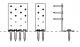 Mitek concealed purlin cleats - 40 + 80mm