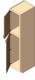 Utility Cabinet, 84" high, 2 doors