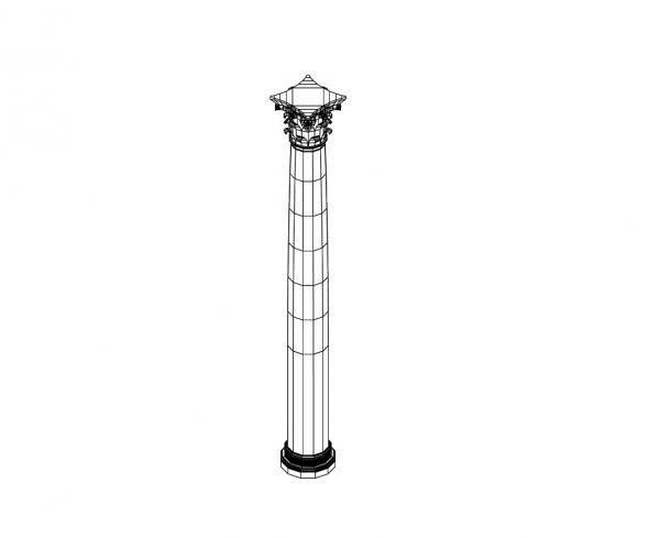 Corinthian Column - SCALES PROPERLY!!