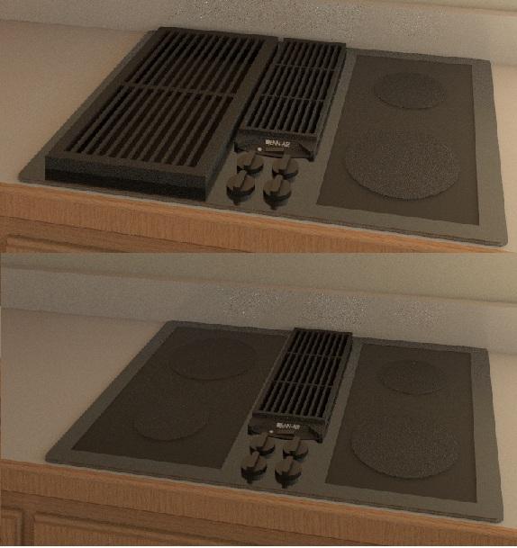 Jenn Air - 30" Electric Downdraft Cooktop
