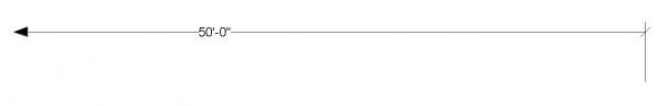 Arrow Dimension Line with Adj Text
