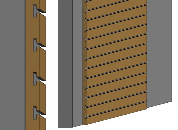 Slatwall 10' tall