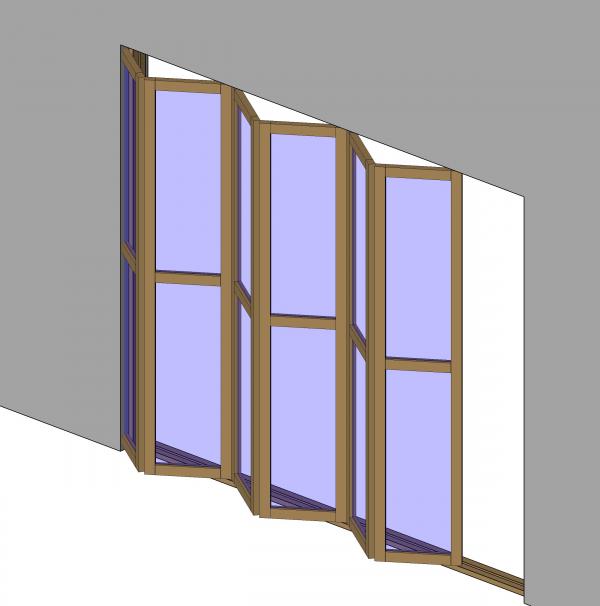 Sliding folding door (Parametric)