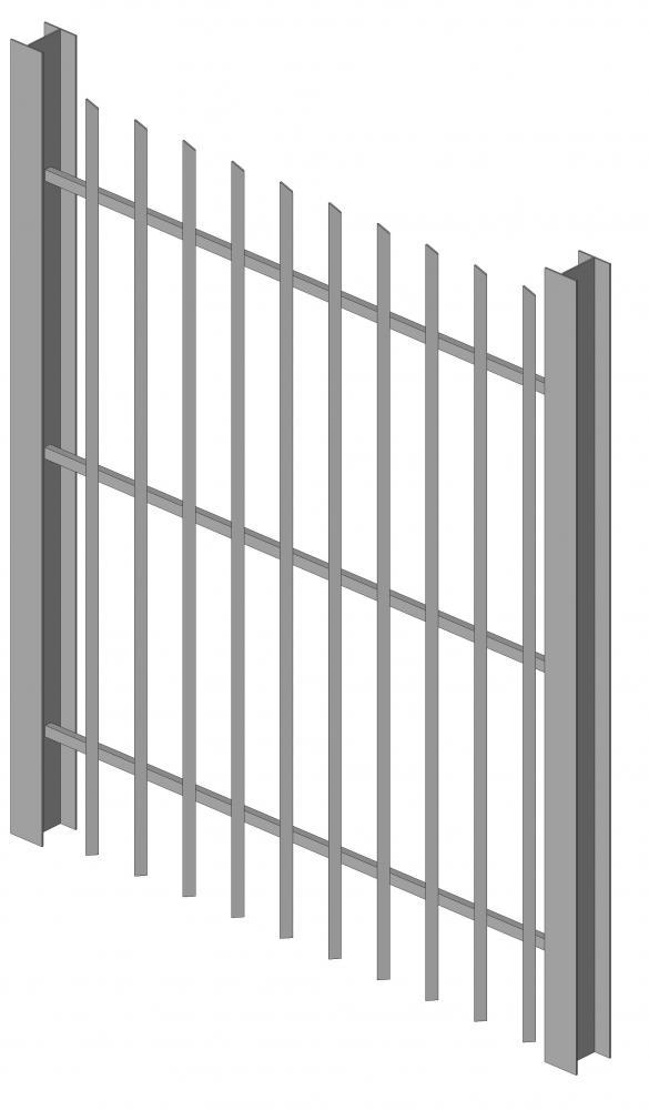 Metal fence (Parametric)