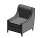 CARA TALL CHAIR - Mitchell Gold + Bob Williams