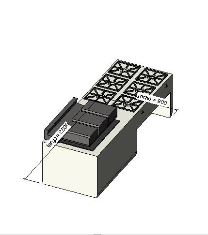 Cocina industrial resturantes sencillo.