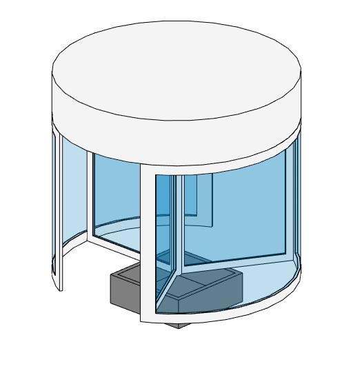 Revolving Door - Curtain Panel