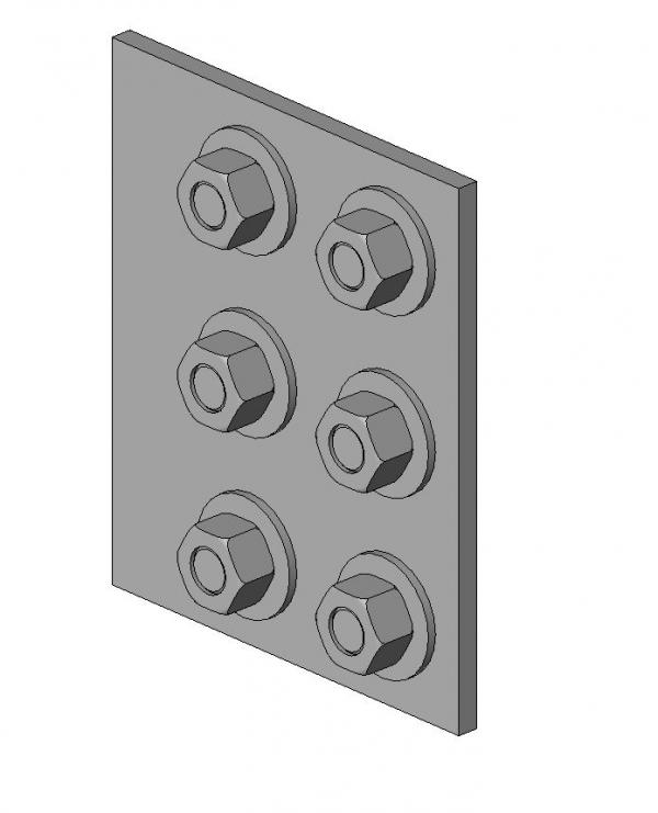 Shear Tab/Plate Connection - Double Row