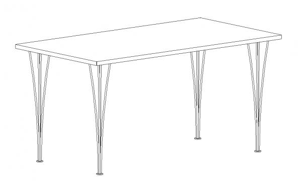 Dining/meeting table square shape - Pit Hegn