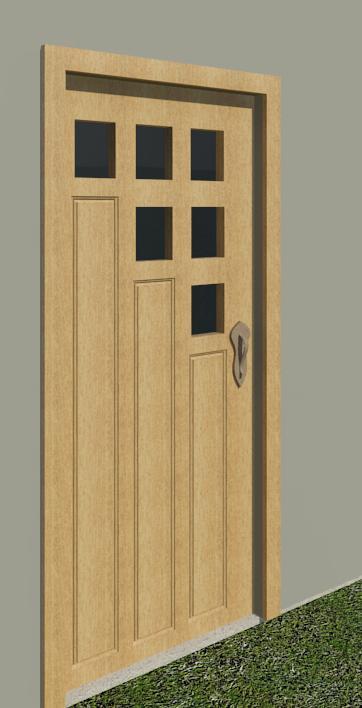 door with windows