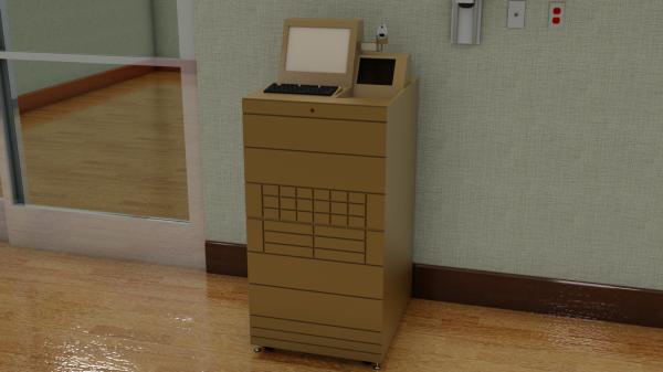 PYXIS 6-DRAWER MEDSTATION WITH MINI-DRAWERS AND BARCODE SCANNER