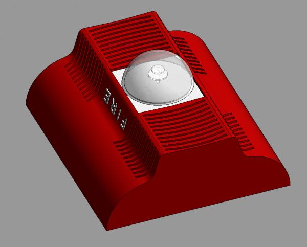 Red Smoke / fire detector face based