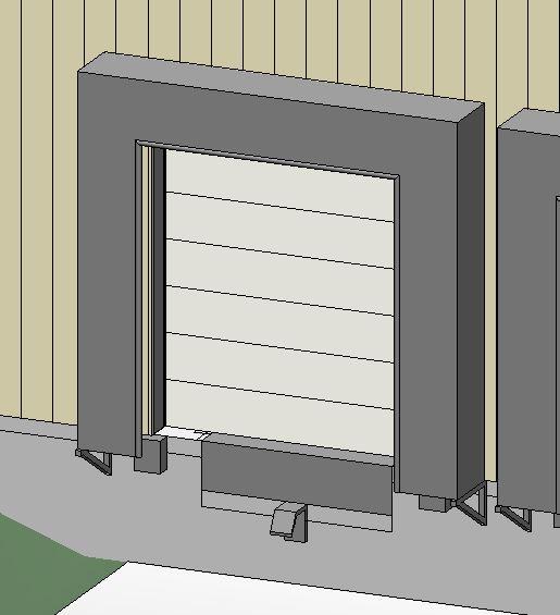 Sectional Oh Door With Dock Leveler & Dock Shelter