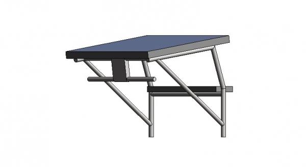 Starting block for swimming pool