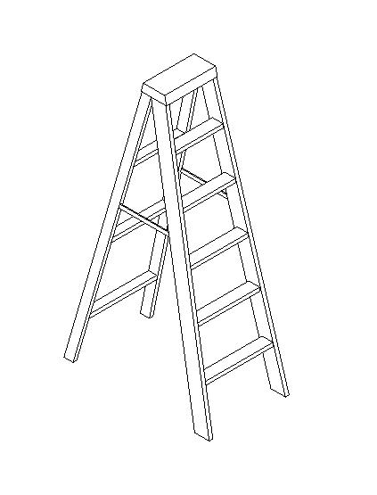 6' Step Ladder - converging