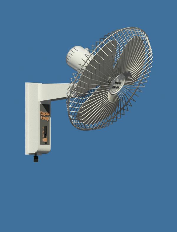 Wall Fan_4.5" th wall base