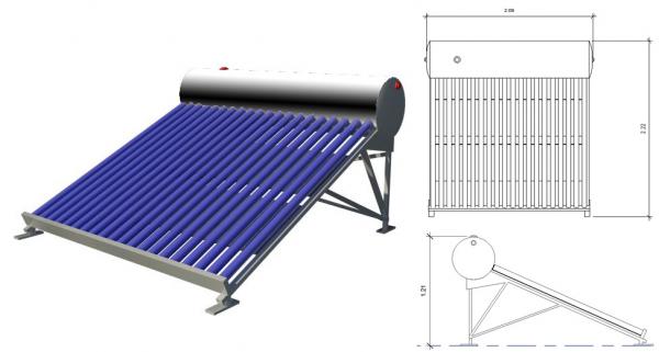 Solar heater, hot water