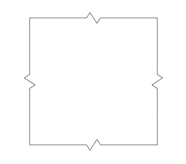 Break Line (4 Sided Frame)