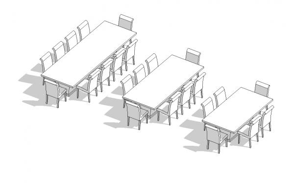 Dining table (Parametric Size)