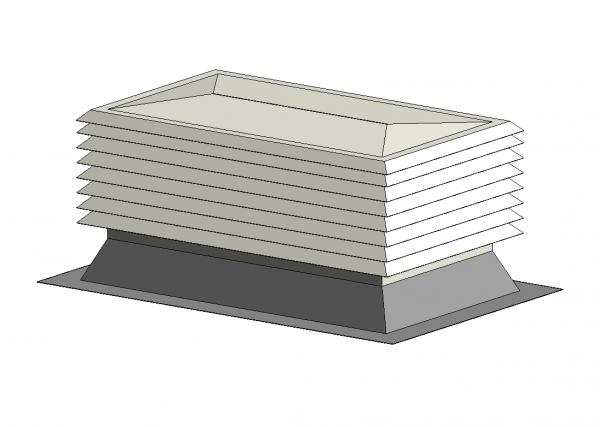 Roof Cap 1000 x 500 x 500
