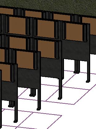 auditorium desk and chair