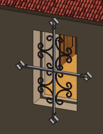 wrought iron window decor