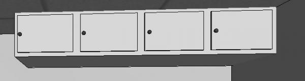 UPPER CABINET FOR A PREP ROOM