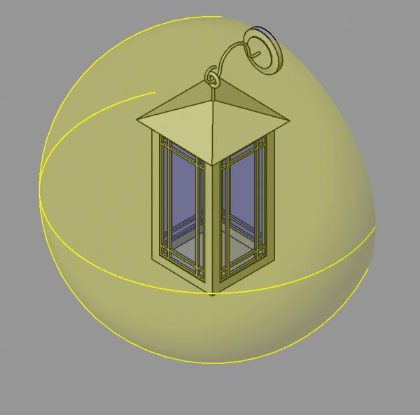 Lantern style Carriage lamp