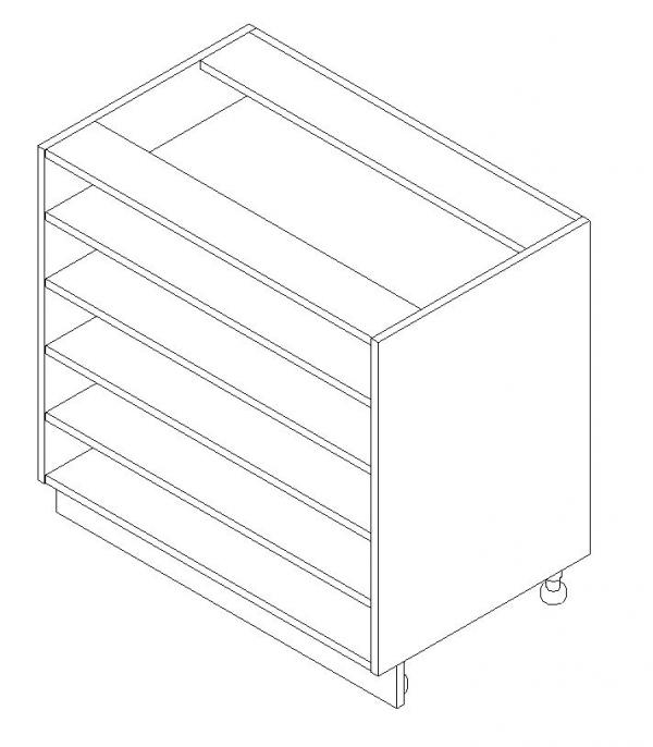 AWI 100 - Base Cabinet - Open