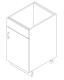 AWI 151 - Base Cabinet - False front, 1 Door