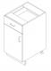 AWI 211 - Base Cabinet - 1 Drawer, 1 Door