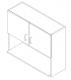 AWI 326 - Wall Cabinet - 2 Door, Microwave Shelf