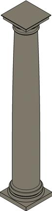 Doric Column w/ Attic Base - Parametric with classical proportions