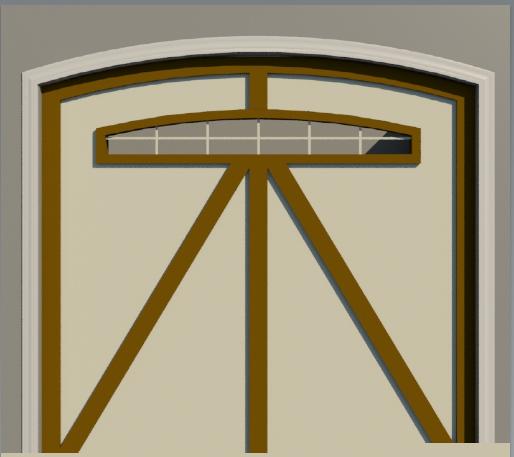 8' Tudor Style Garage door