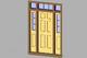 Single-Raised Panel with Half-Sidelights+Transom