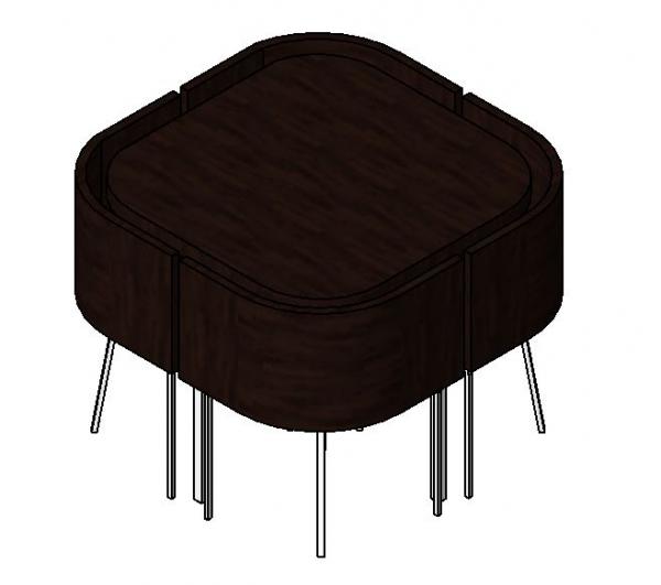 IKEA - Fusion Table with 4 Chairs