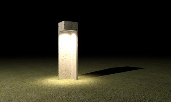 External Concrete Garden Light